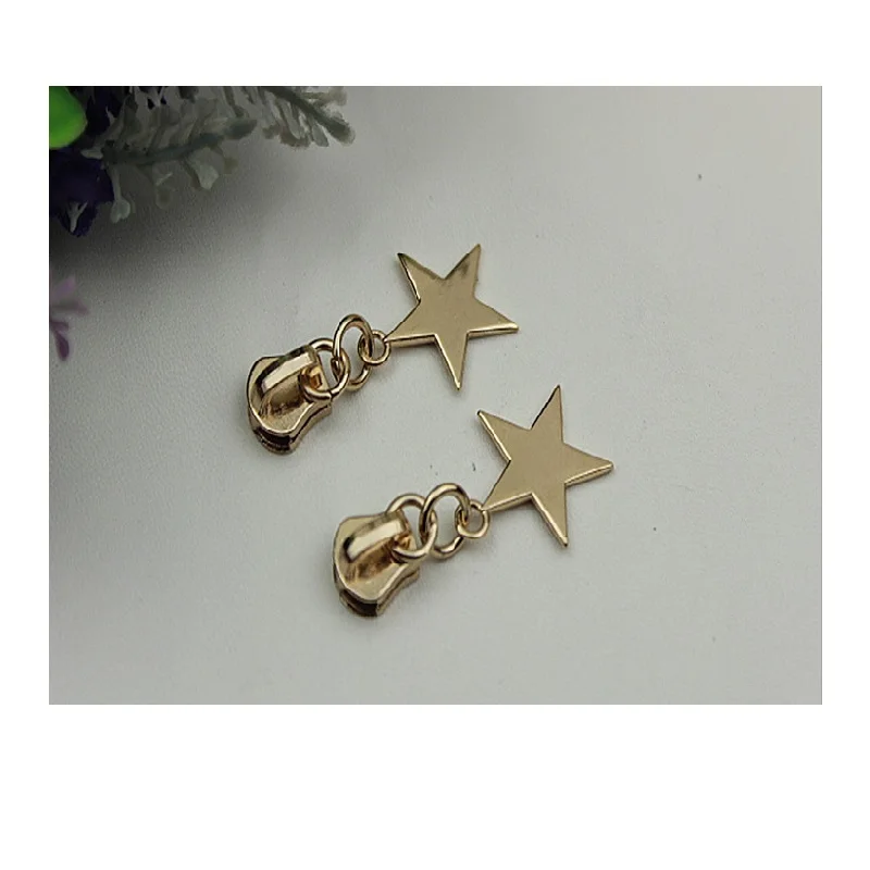 

New star 5# lugguage bag shoes clothing MZ Metal zipper slider pull parts accessory 20pcs/lot free shipping
