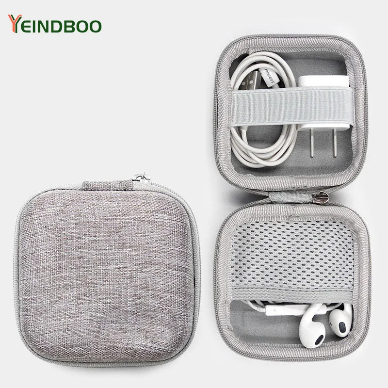 

Earphone Holder Case Storage Carrying Hard Bag Box Case For Earphone Headphone Accessories Earbuds memory Card USB Cable Bag