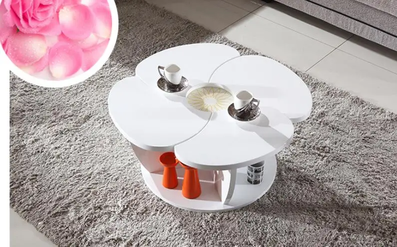 Modern furniture round table flower tea table of the lacquer that bake Modern furniture round table flower tea table of the lacquer that bake