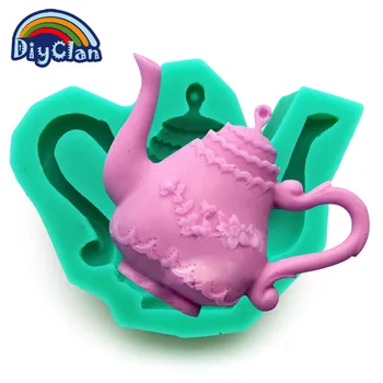 

Silicone cake molds cake decorating pudding dessert chocolate mold teapot style handmade soap molds kitchen cake tools F0247CH30