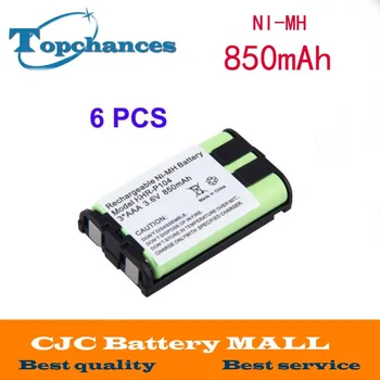 

6 Cordless Phone Battery 850mAh NiMH for Panasonic HHR-P104 HHR-P104A/1B Type 29