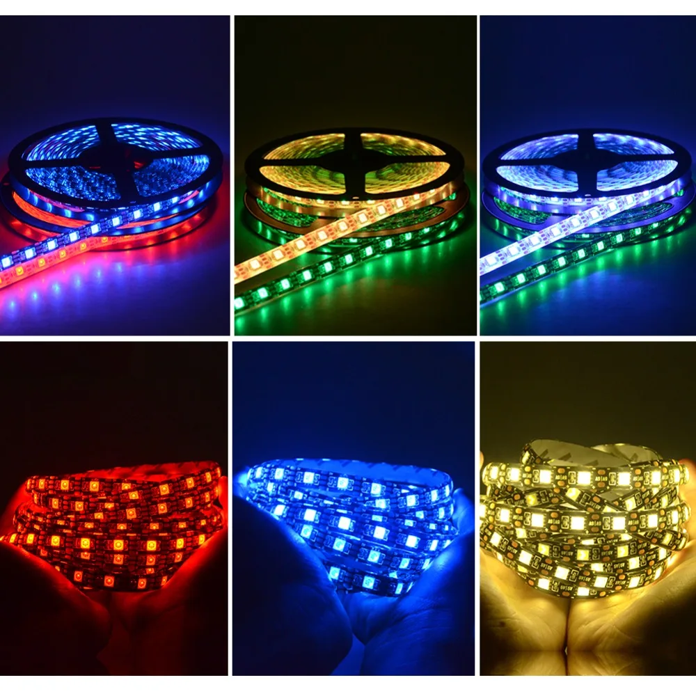 Светодиодная ленсветильник RGB с USB 5 В 0 м 1 2 60 светодиодов/м SMD 5050|Светодиодные