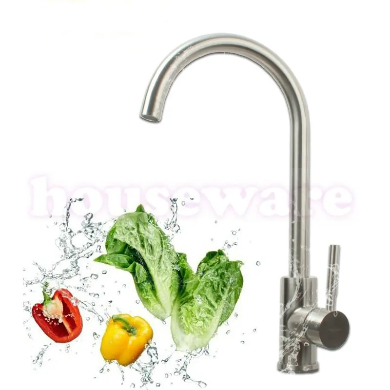 

SUS304 Stainless Steel Kitchen Faucet Rotation Brushed Nickel Hot And Cold Kitchen Faucet Caipen Sink Kitchen Faucet zx741