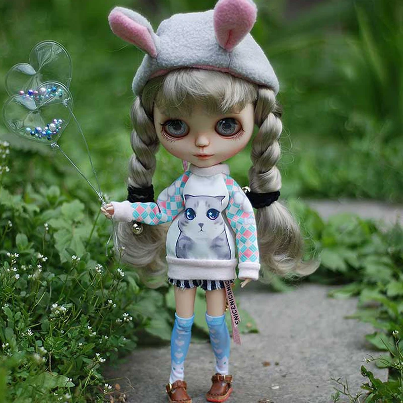 

New Arrival 3pcs/lot Mini Exclusive Love Heart Balloon Accessories for Blyth, Azone, Licca, Pulip, BJD 1/6 Doll Toy