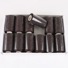 HARMONY 600 штук 100 м-110 м маленький рулон швейная хлопковая нить для плетения волос полиэфирная нить блонд коричневый черный три цвета