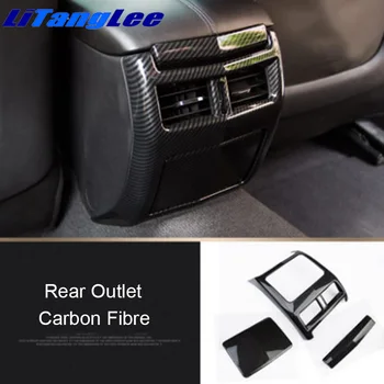

Litanglee ABS Carbon Fibre Rear Seat Ventilation Grille Protection Cover Trim Air Conditioning Vent Sticker For Cadillac ATSL