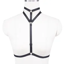 Женский, черный бюстгальтер с ремнями в готическом стиле средства ухода за кожей жгут комплекс взрослых полюс Подвязки для танцев клетка бюстгальтер сексуальное женское белье Фетиш