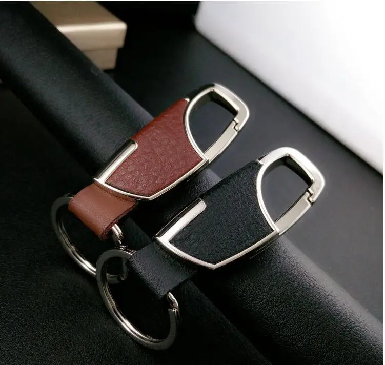Car Accessories Men Leather Key Chain Metal Car Key Ring for LiFan X50