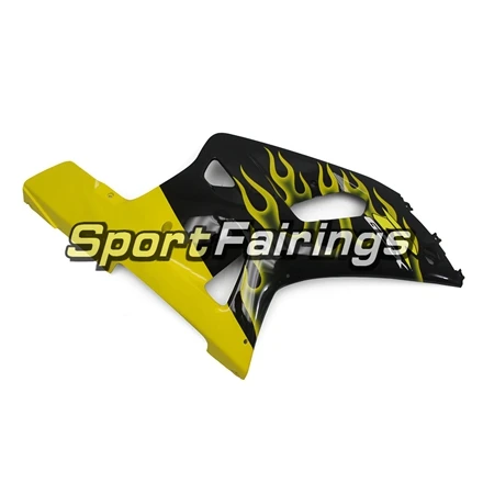 Черного, желтого цвета пламя тела рамка для Suzuki 2000 2001 2002 2003 GSXR600/GSXR750 K1 ABS инъекции мотоцикл новые обтекатели