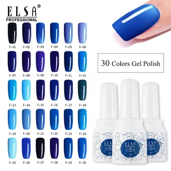 

ELSA Gel Nail Polish Gel Varnish Paint Semi Permanent Nails Art Gel Nail Polish For Manicure Gellak Top Coat Primer Hybrid
