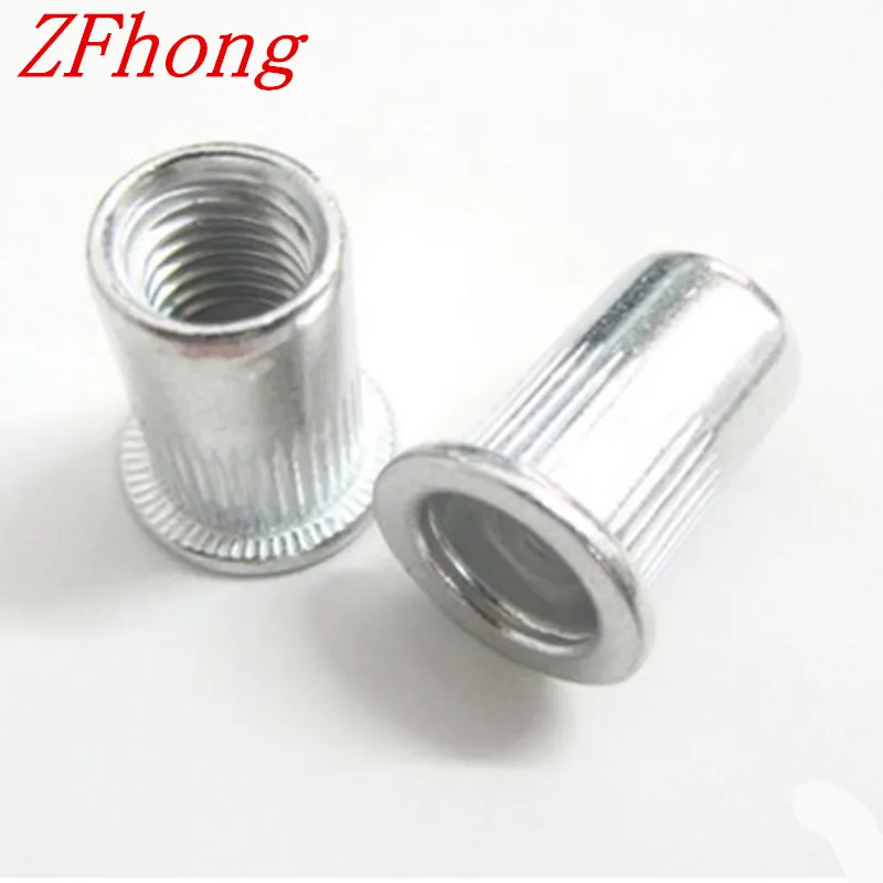 

1000pcs/lot m3 m4 m5 m6 Aluminium rivet nut Metric Flat Head Blind Insert nut PEM hand Rivet Nut Riv nut