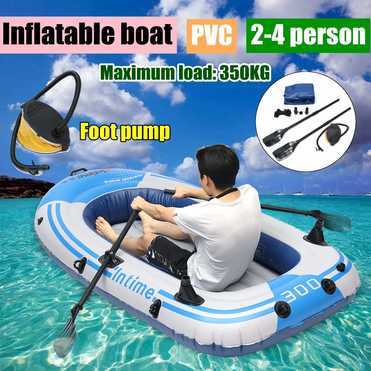 fishman Sports Inflatable Fishing Boat Raft PVC Canoe Dinghy Tender 2/3/4 Person Kayak Fishing Boats Cushion Rowing Boats цена fishman Sports Inflatable Fishing Boat Raft PVC Canoe Dinghy Tender 2/3/4 Person Kayak Fishing Boats Cushion Rowing Boats цены онлайн