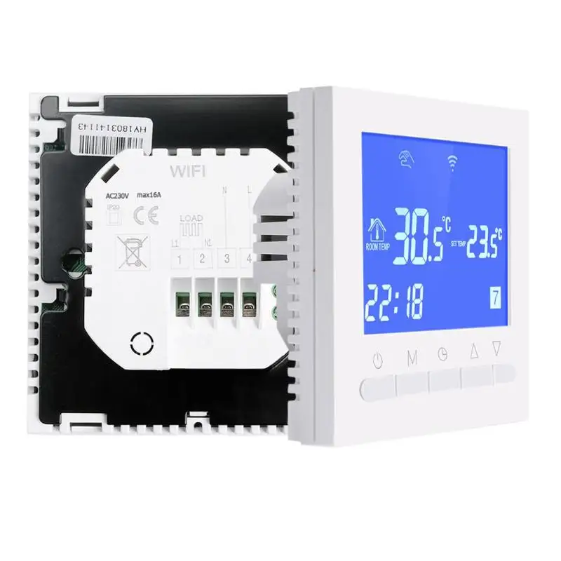 Умный сенсорный ЖК-экран Wifi термостат комнатный регулятор температуры - Цвет: 16A Electricity