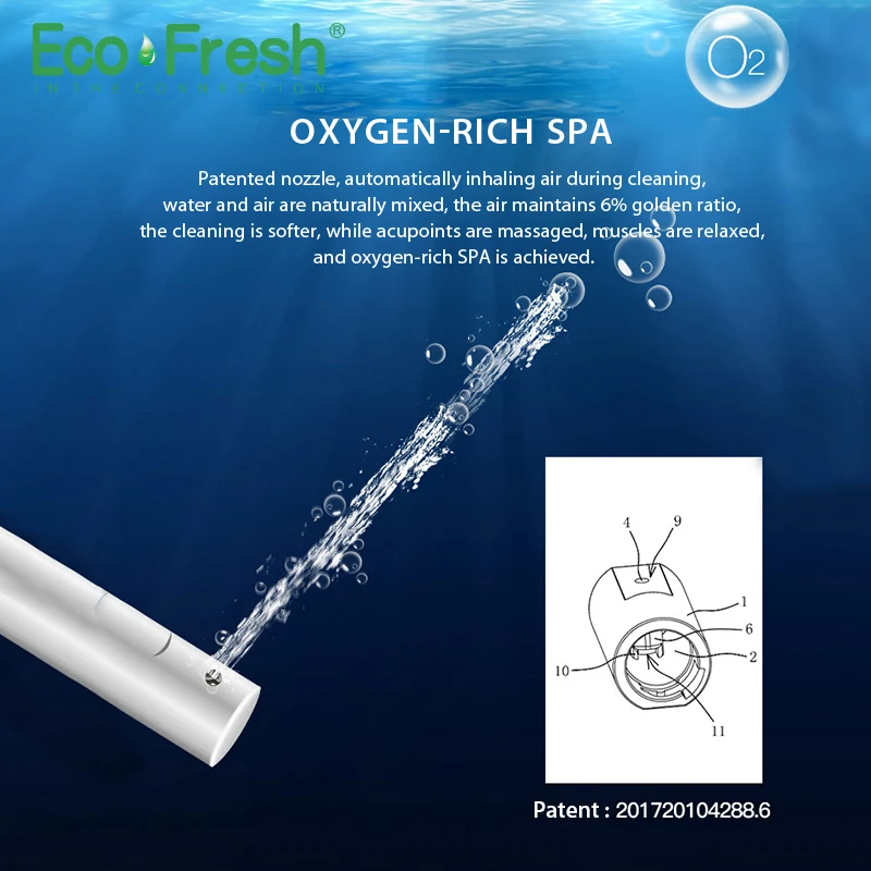 Умное сиденье для унитаза ecoofresh d образное электрическое биде покрытие двойная