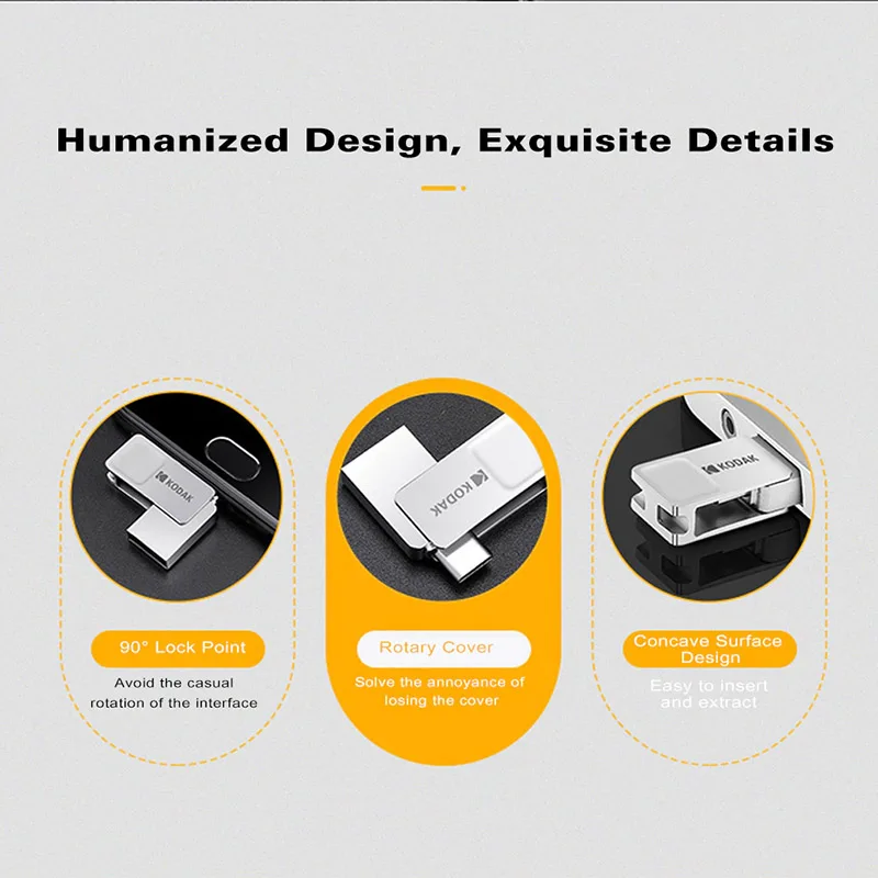 USB флеш накопитель Kodak 3.1 Type C 16 128 ГБ|USB флэш-накопители| |