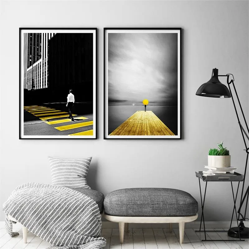 

Nordic Scenery Wall Art Canvas Painting Modern Poster Room Decor Wall Pictures