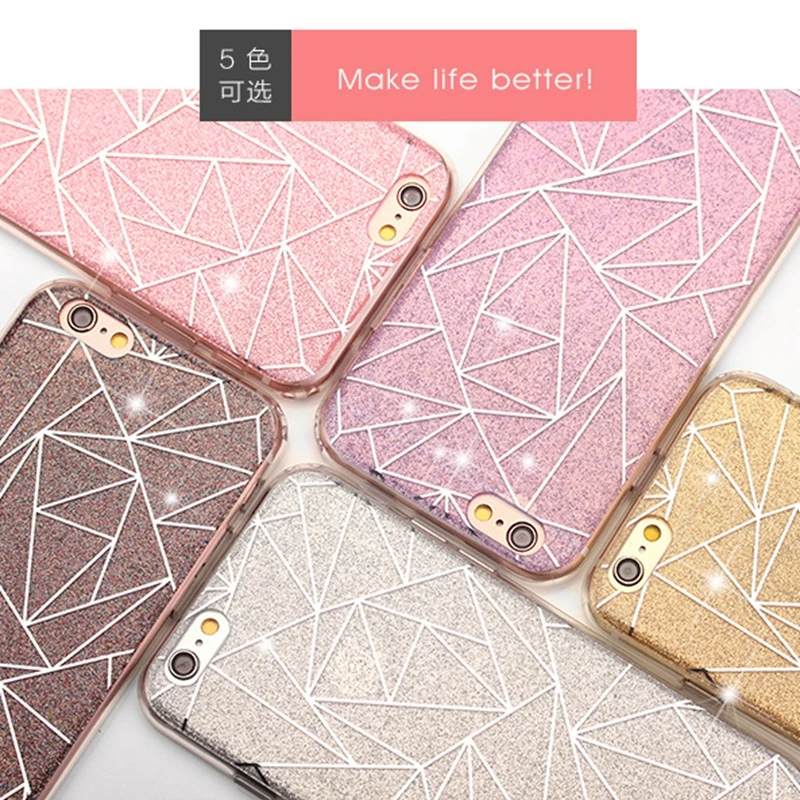 

Glitter Bling Powder Phone Case For Apple iphone 7 8 Plus 8Plus Soft Silicone Cute Woman Cover for iPhone X 5 S 5S SE 6 6S