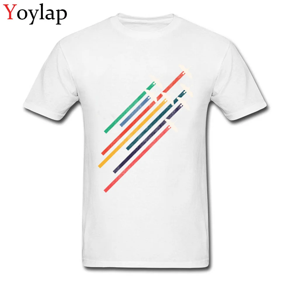 New Design Personalized Short Sleeve Tops Shirts Cranes Autumn Crewneck Cotton Fabric Boy T-shirts Personalized Tee Shirts white