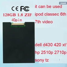 Новинка 1,8 дюйма ce/zif SSD 64 Гб Твердотельный накопитель для iPod Classic 3Gen 160 Гб Замена MK1634GAL MK1231GAL HS12YHA MK8022GAA