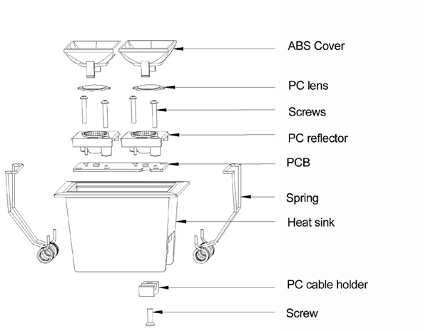 led linear downlight 2WX5 S