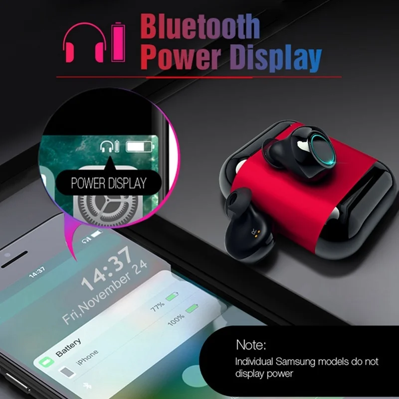 

Wireless S7 TWS Earphone Bluetooth Headphone Sport 5.0 Stereo Earbuds Mic Charging Box In Ear Bluetooth Earphones for Smartphone