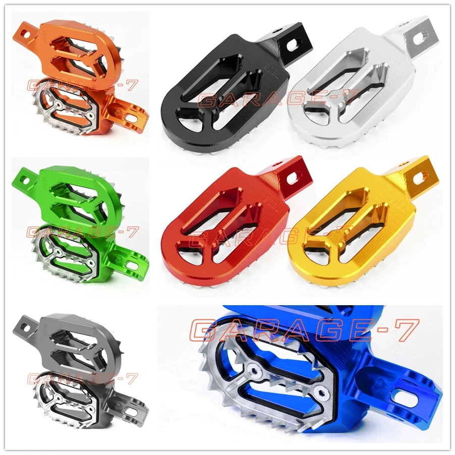 

For KTM 300-380 SX/EXC 1998-2015 & 525 SMR 525SMR 2004-2006 Footrests Foot Stakes Footpegs Sharp Teeth CNC Dirt Bike Race Part