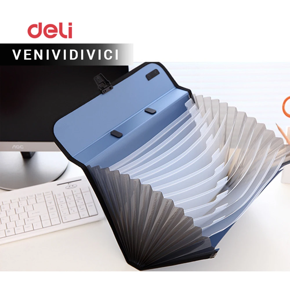 

On Sale stationery File Folder A4 12 packet durable Wallet Manage Organizer Paper Holder Document Expanding WJ-SMTG219