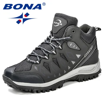 

BONA New Design Men Shoes Mountain Big Size Brand Shoes Men Anti-Slippery Hiking Shoes Comfortable Men Outdoor Jogging Shoes