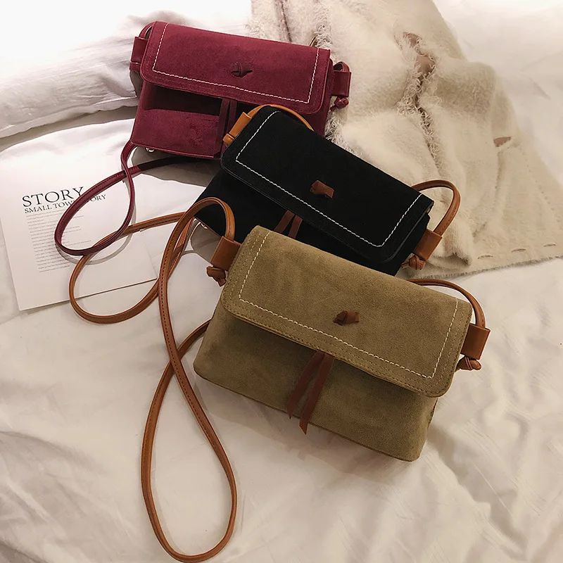 

Korean version of the frosted small bag 2019 new wave fashion simple wild shoulder slung mobile handbag