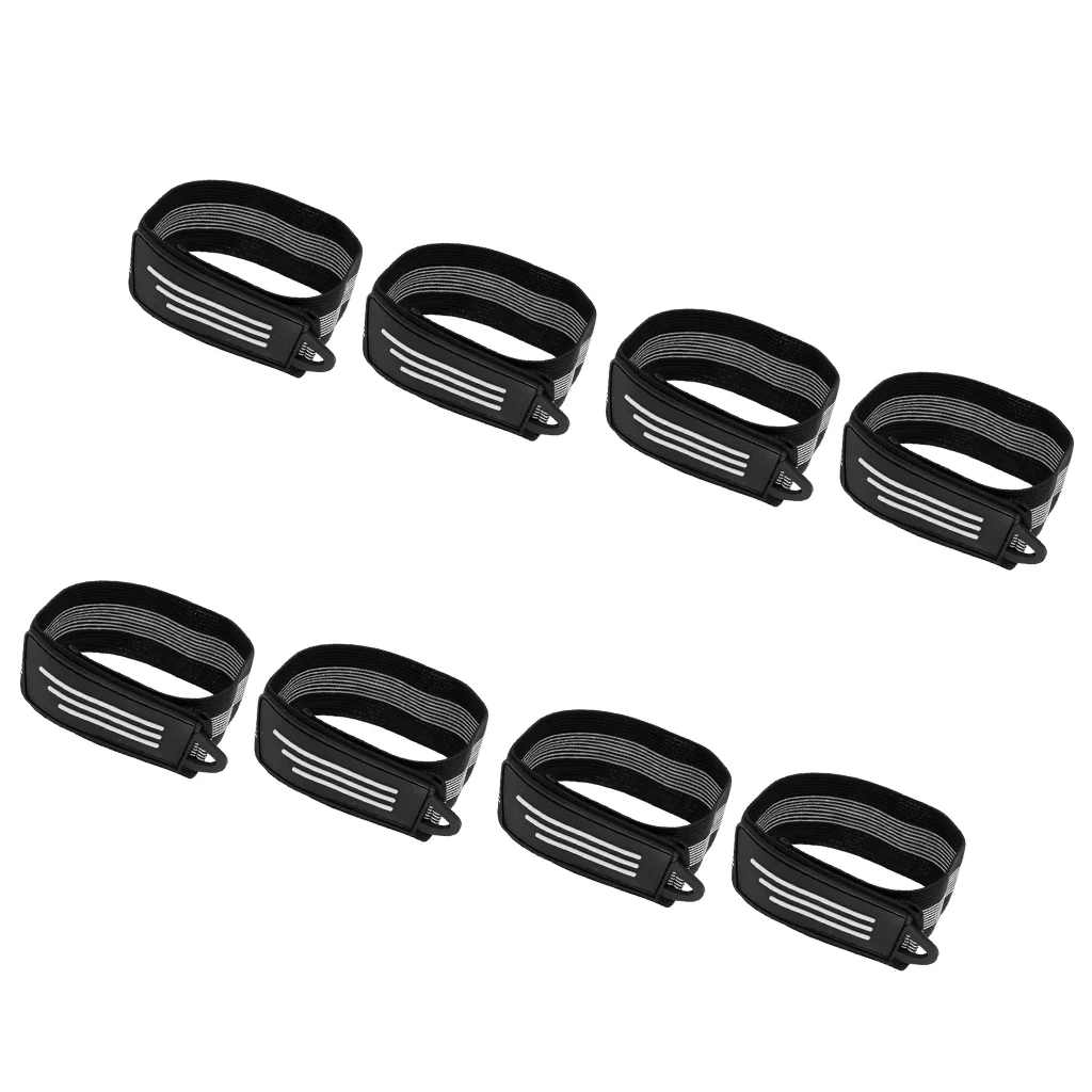 4 Pairs Bicycle Ankle Leg Strap Cycling Pants Band Leg Clip Straps
