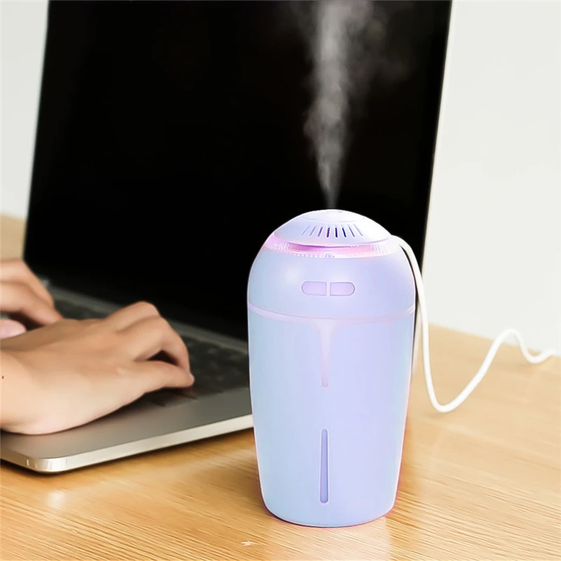 

300mL Aromatherapy Air Humidifier Fogger LED Night Light Carve Aroma Diffuser Mist Maker Diffuser Fan Home Office Oil Ultrasonic
