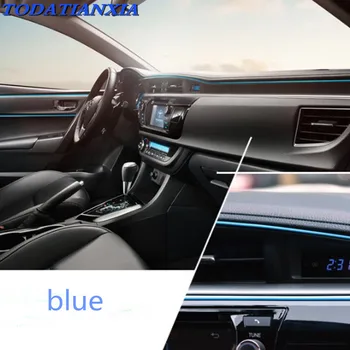 

Car decorative cold light line DIY dashboard console door for citroen c3 audi q3 suzuki opel mokka peugeot 508 Accessories