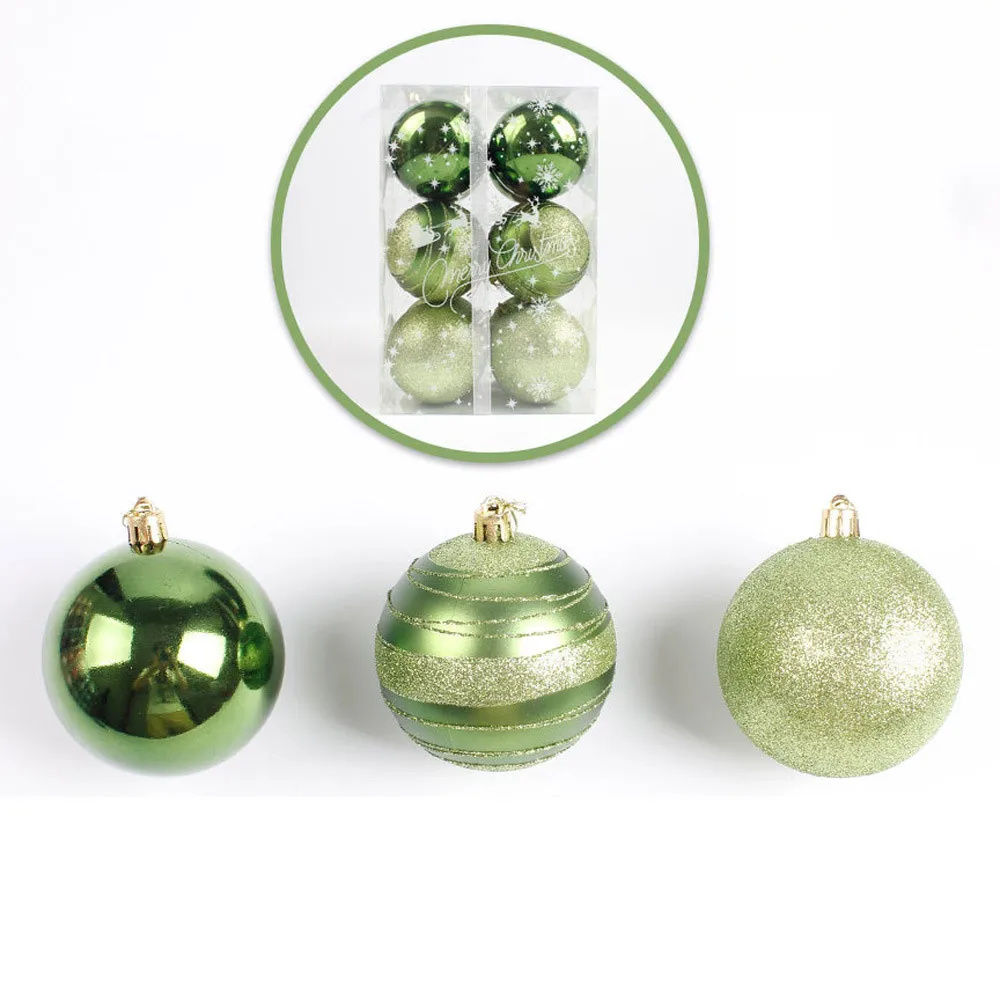 12 круглых шаров для рождественской елки, украшения для елки, подвески для рождественской вечеринки, вечерние, свадебные украшения 6 см 5O929