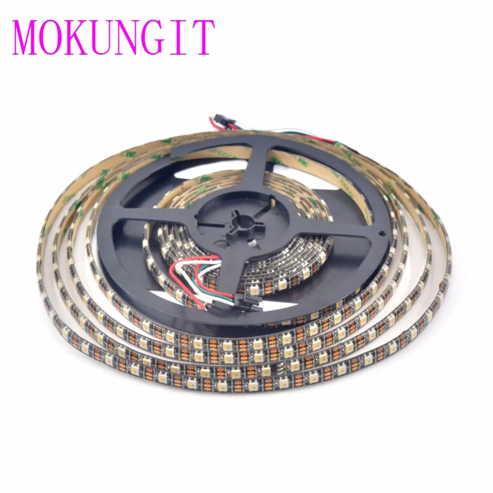 20 м 4X5 м sk6812 RGBW rgbww 4 в 1 чип 60leds/Пиксели/M 5050 SMD Светодиодные ленты черный, белый цвет Pcb Индивидуально Адресуемых цифровой DC5V