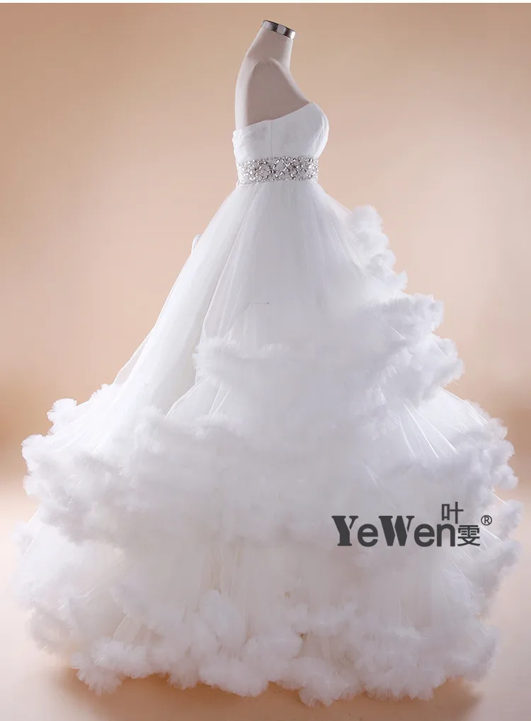 Настоящая фотография зимние Роскошные Pregant одежда высшего качества кружево до облако пышное свадебное платье бордовый Свадебные платья Robe