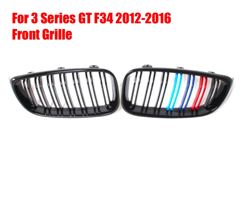 RollsRover пара блеска Черная передняя решетка для 3-серии GT F34 2012-2016 автомобильный