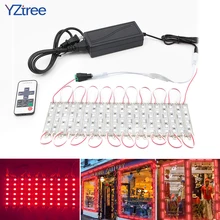 Супер яркий SMD 5054 светодиодный модуль светильник 6 светодиодный s DC12V водонепроницаемый магазин оконный светильник s светодиодный рекламный модуль Светильник лампы(красный