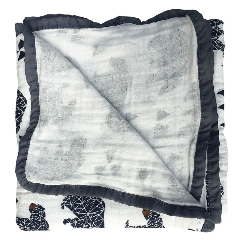 2 Layer 100% Cotton Muslin Baby Blanket For Newborn Swaddling Bedding Blankets Swaddle Wrap