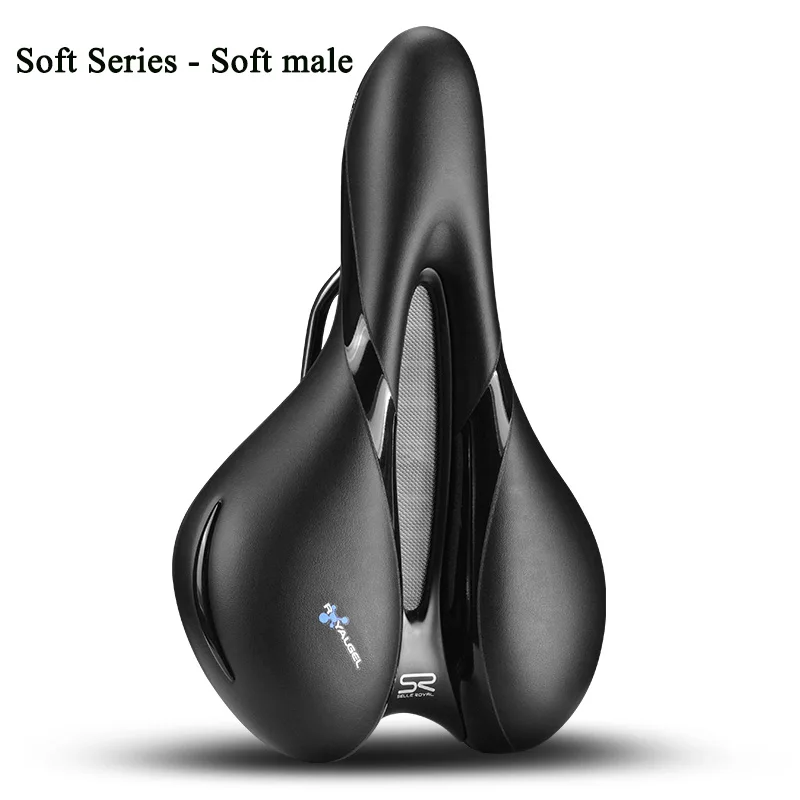 SELLE ROYAL Италия Велоспорт MTB велосипедных железнодорожных полые седло дышащие мягкие Силикагель Подушка велосипедная часть сиденья - Цвет: Soft male style