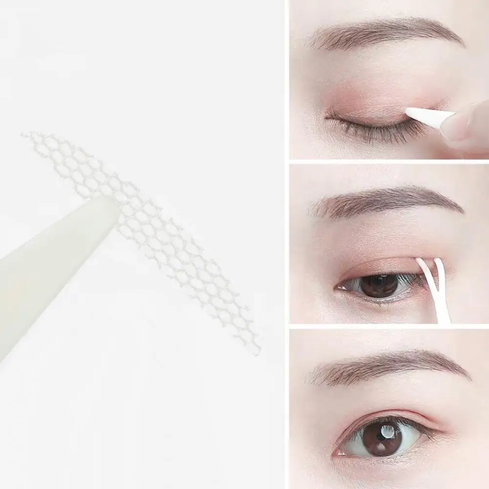 

48Pcs/Sheet Traceless Invisible Lace Net Double Eyelid Tapes Adhesive Stickers