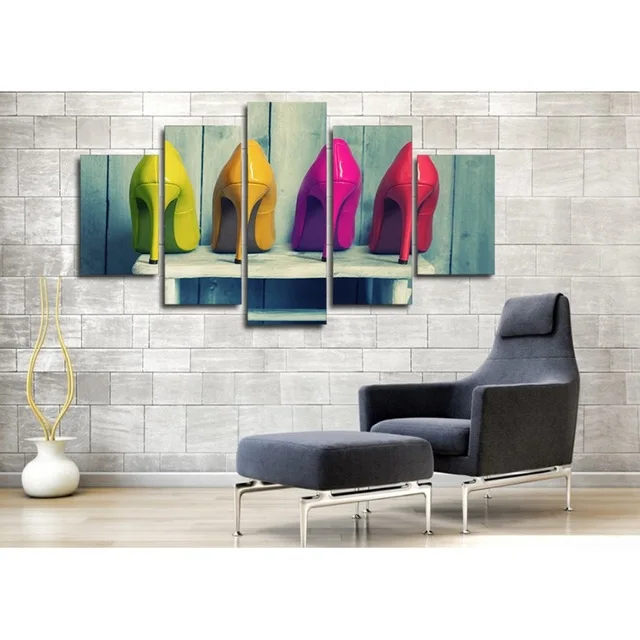 Canvas-painting-5-piece-Art-HD-Colorful-high-heels-Canvas-Painting-Print-Living-Room-Decorations-For.jpg_640x640
