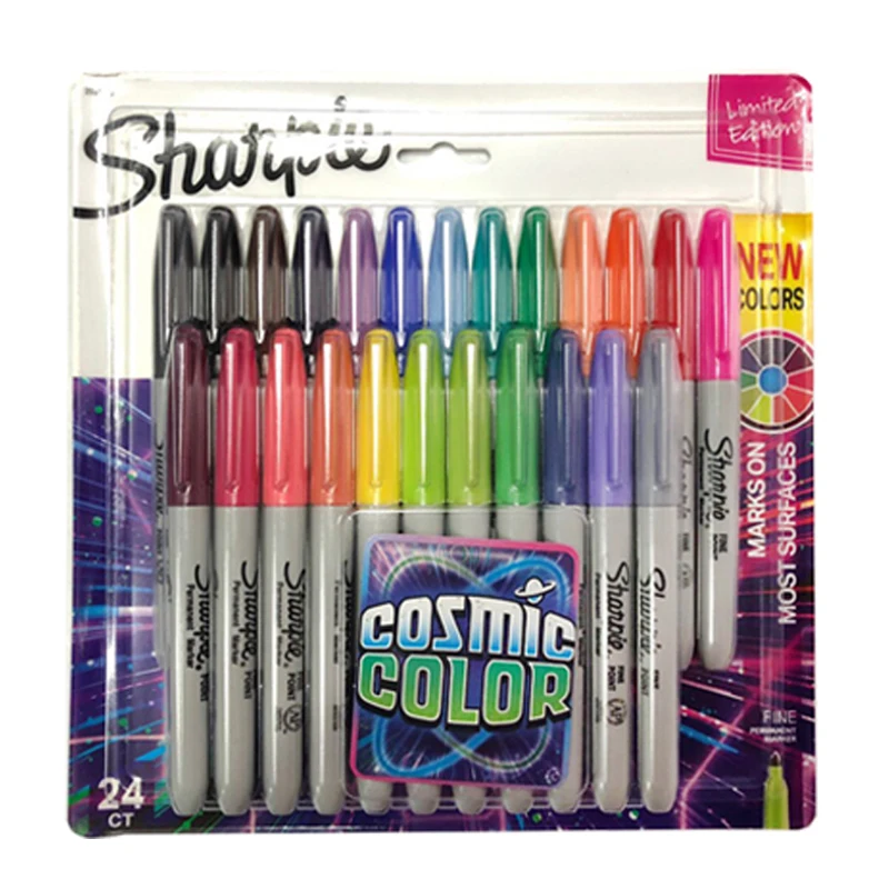 Preise Sharpie Marker Pen Set 12 24 Farbige Fein Kugel Für Schule   Büro Zeichnung Design Farben Kunst Marker Liefert Schreibwaren