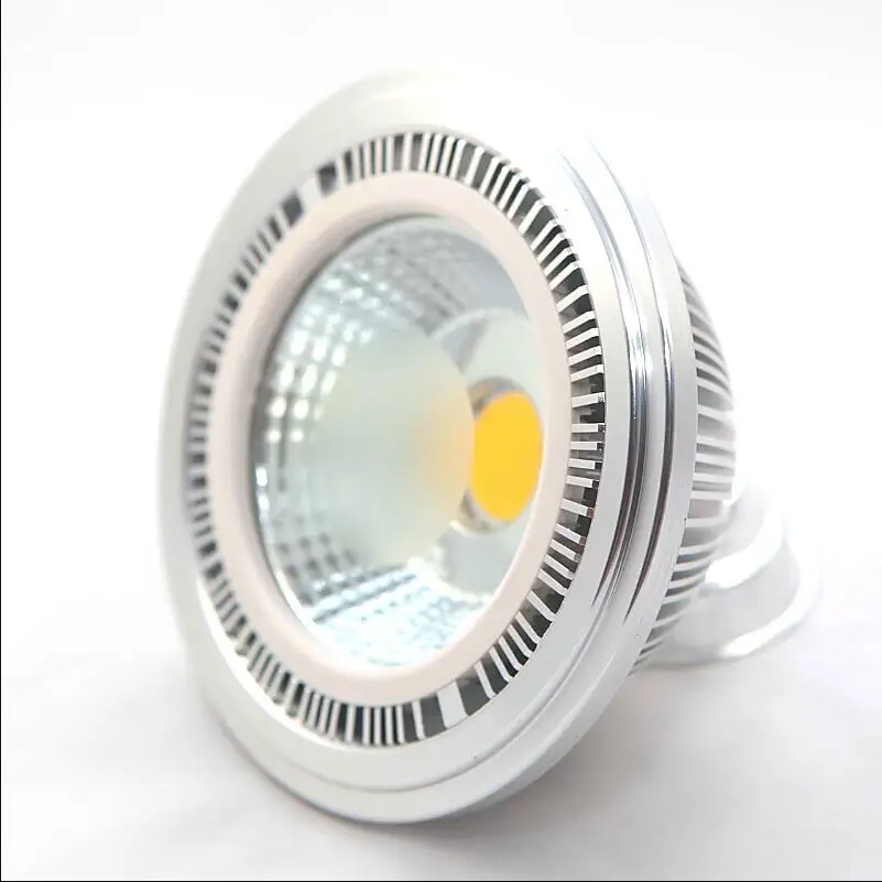 Dimmable LED AR111 лампа 12 Вт 15 GU10 G53 светильник ES111 QR111 Светодиодный прожектор AC85-265V/DC12V