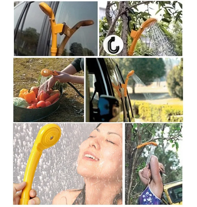 Chuveiro de Chuva do Carro Viagem para Pet v ao ar Pulverizador Portátil Acampamento Chuveiro Livre Lavagem Carro Conjunto Cão 12 4 lavagem carro conjunto viagem para pet cão lavagem carro