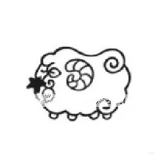 Овцы Мыло своими руками diy средство, мыло мини-штамп узор diy мыло 4*5 см