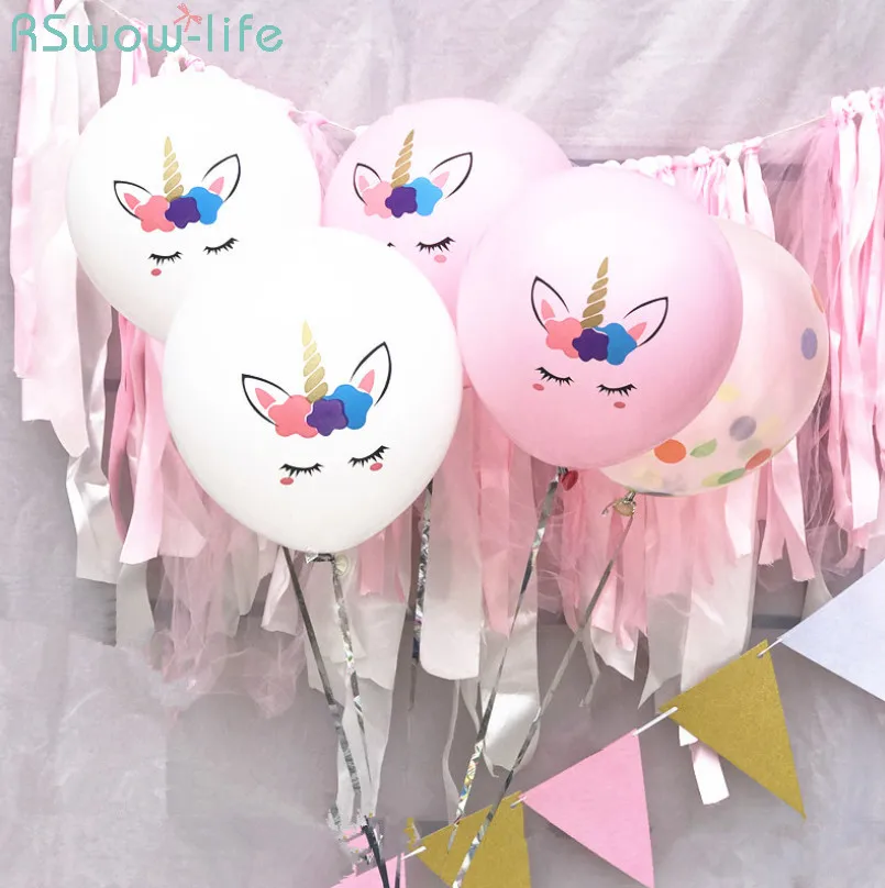 

5pcs Party Decoration Supplies 10-inch Color Thickened Unicorn Latex Balloon For Wedding Birthday Theme Party Decoration