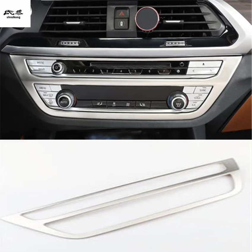 

1PC Stainless Steel Central Control CD Decoration Cover For 2017-2018 BMW X3 G01 Car Accessories