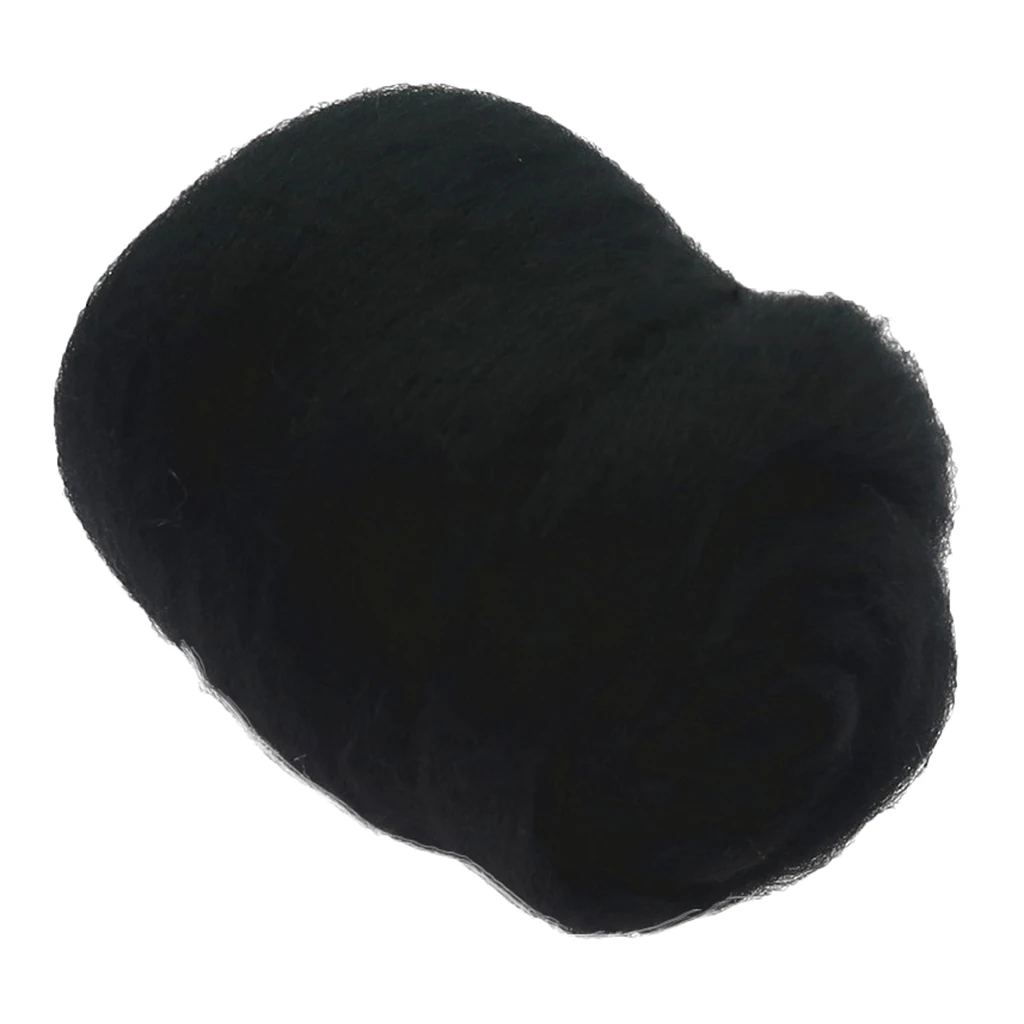 2pcs 10g Felting Wool Fibre Wool Yarn Roving for Needle Felting Hand Spinning