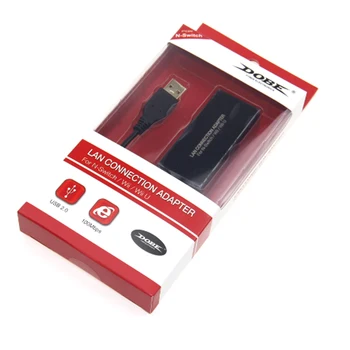 

For Nintendo Switch/ For Wii/For WiiU Lan Connection Adapter USB Ethernet Network Card 100Mbps USB 2.0