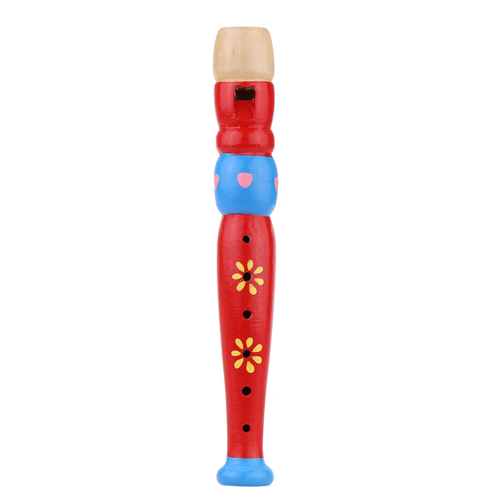 Высокое качество деревянный пикколо флейта звук музыкальный инструмент раннее образование подарок для ребенка детские(Цвет случайный